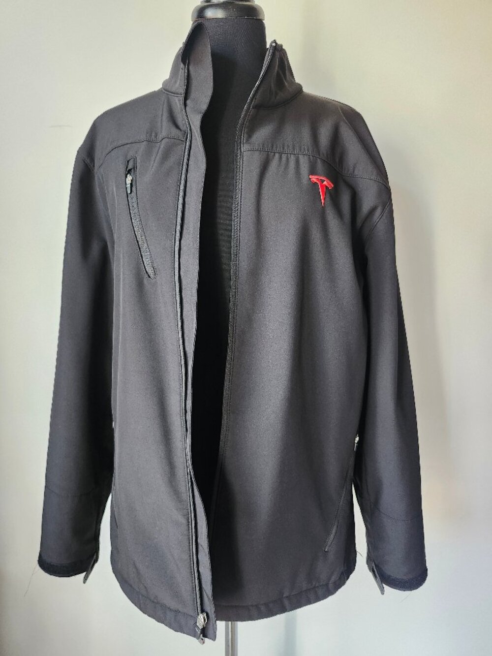 TESLA Jacket #5 Black Tesla Motors Corporate Employee Zip Jacket
